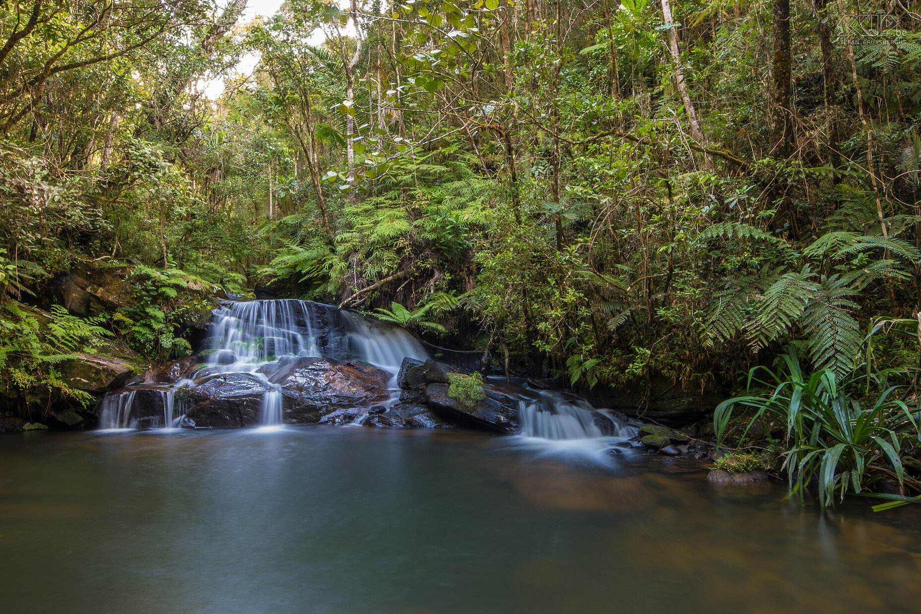 Mantadia - Waterfall A small but lovely waterfall in rainforest of Mantadia national park Stefan Cruysberghs